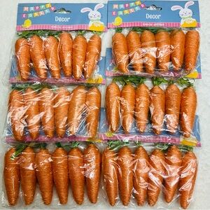 🌼4/$10🌼 NIP 6 Packs Easter Twine Carrot Lot For Crafting & Decor